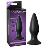 Anal Fantasy Elite Small Rechargeable Anal Plug 10.9 cm USB Vibrating Black Butt Plugs - Vibrating